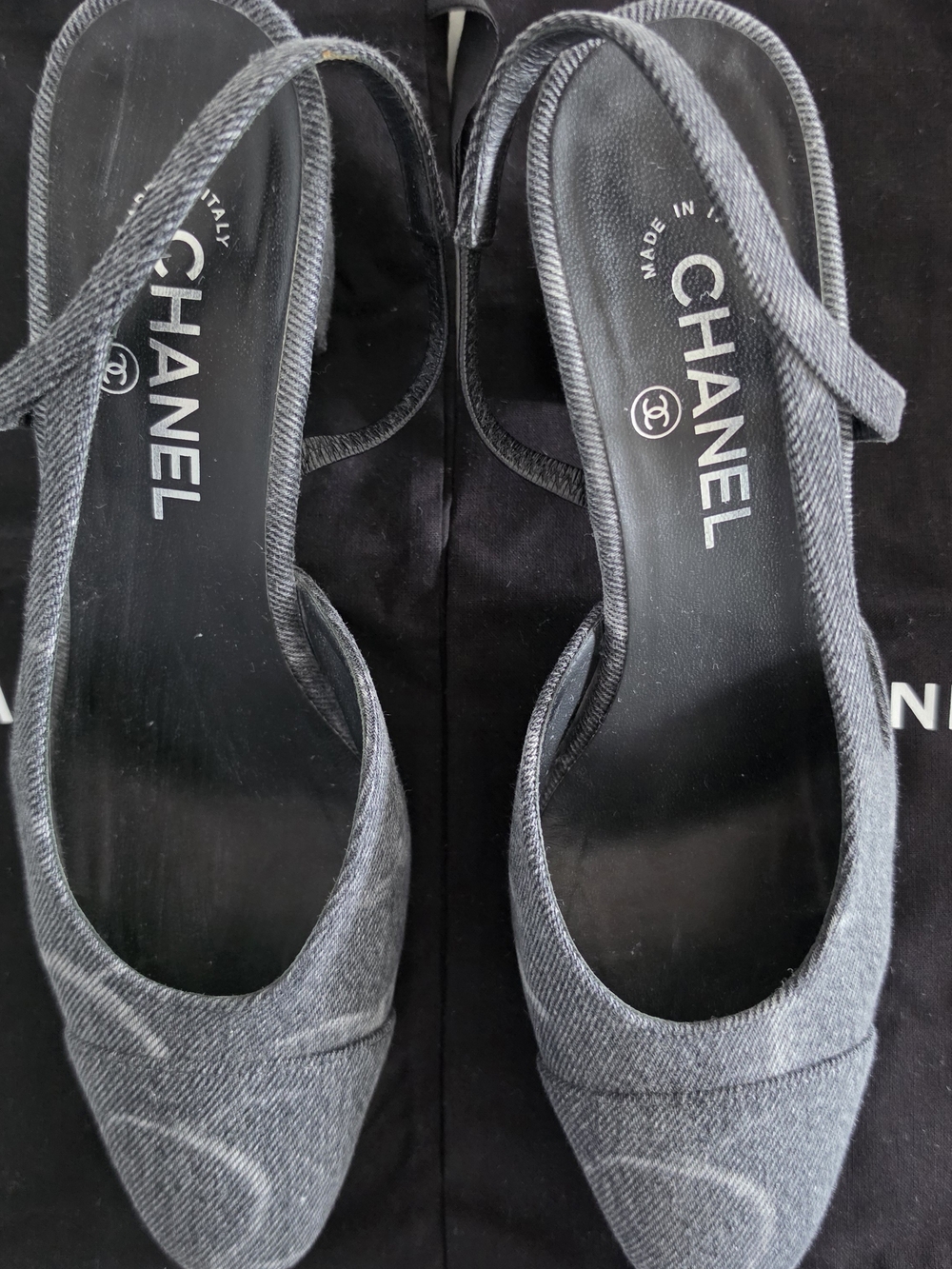 CHANEL Black Slingback Pumps - Elegant Black Women's Shoes
